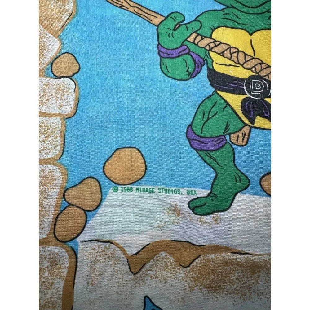 Vintage Rare 1988 Ninja‎ Turtle Twin Bed Set / Flat&Fitted USA Made!